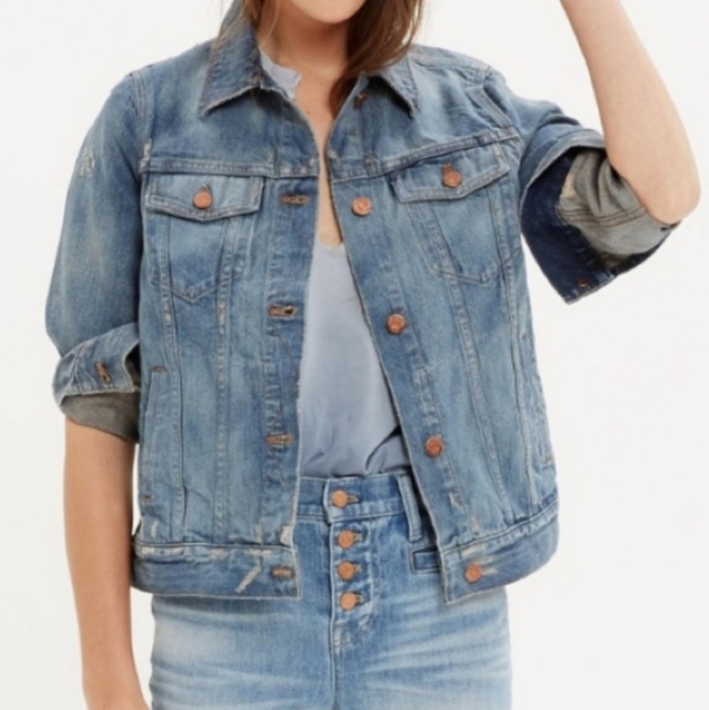 MADEWELL Distressed Denim Jacket